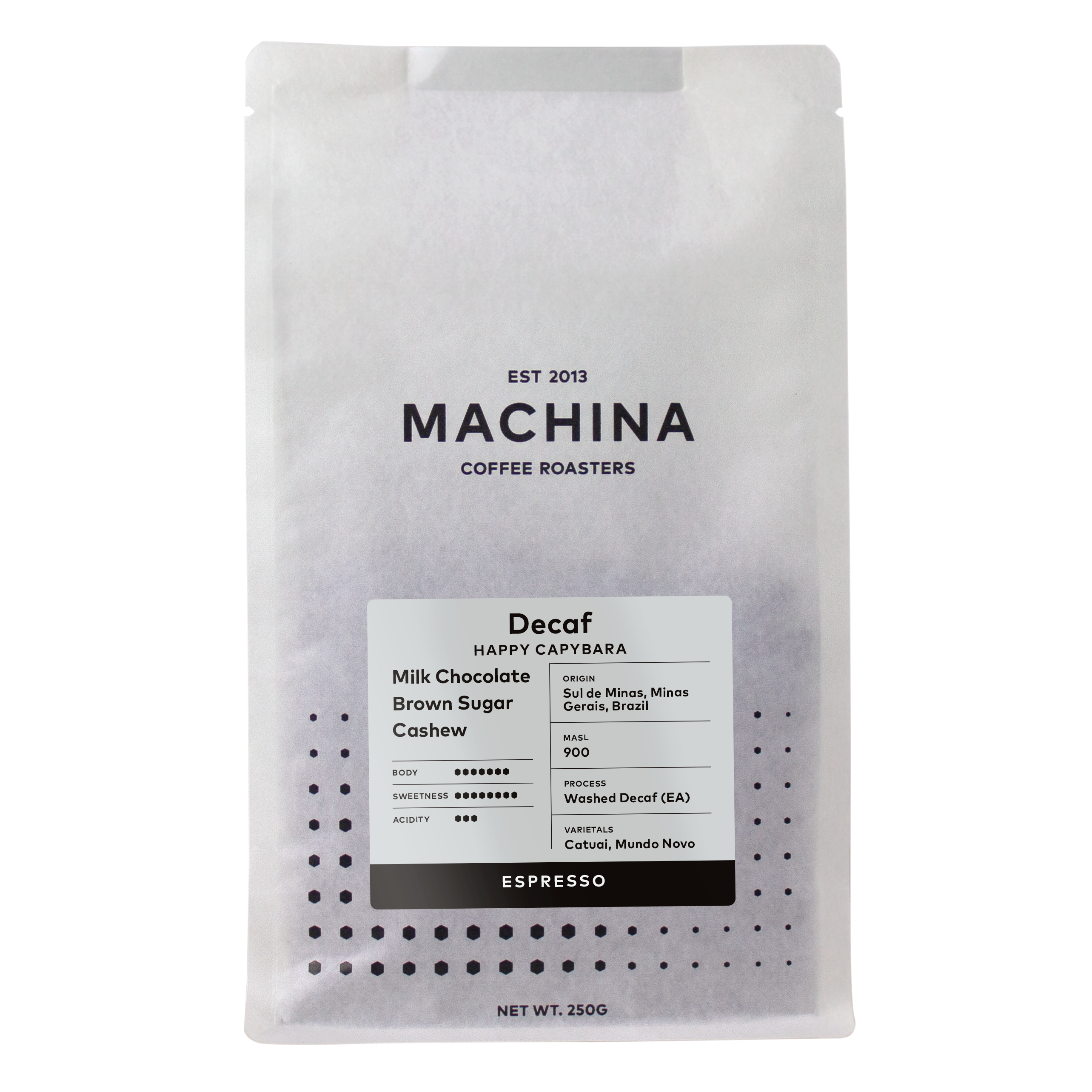 Happy Capybara, Brazil - Espresso (Decaf) packshot