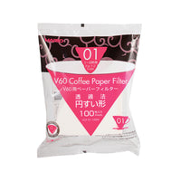 Hario - V60 - Filters Bleached x 100 (Size 01)